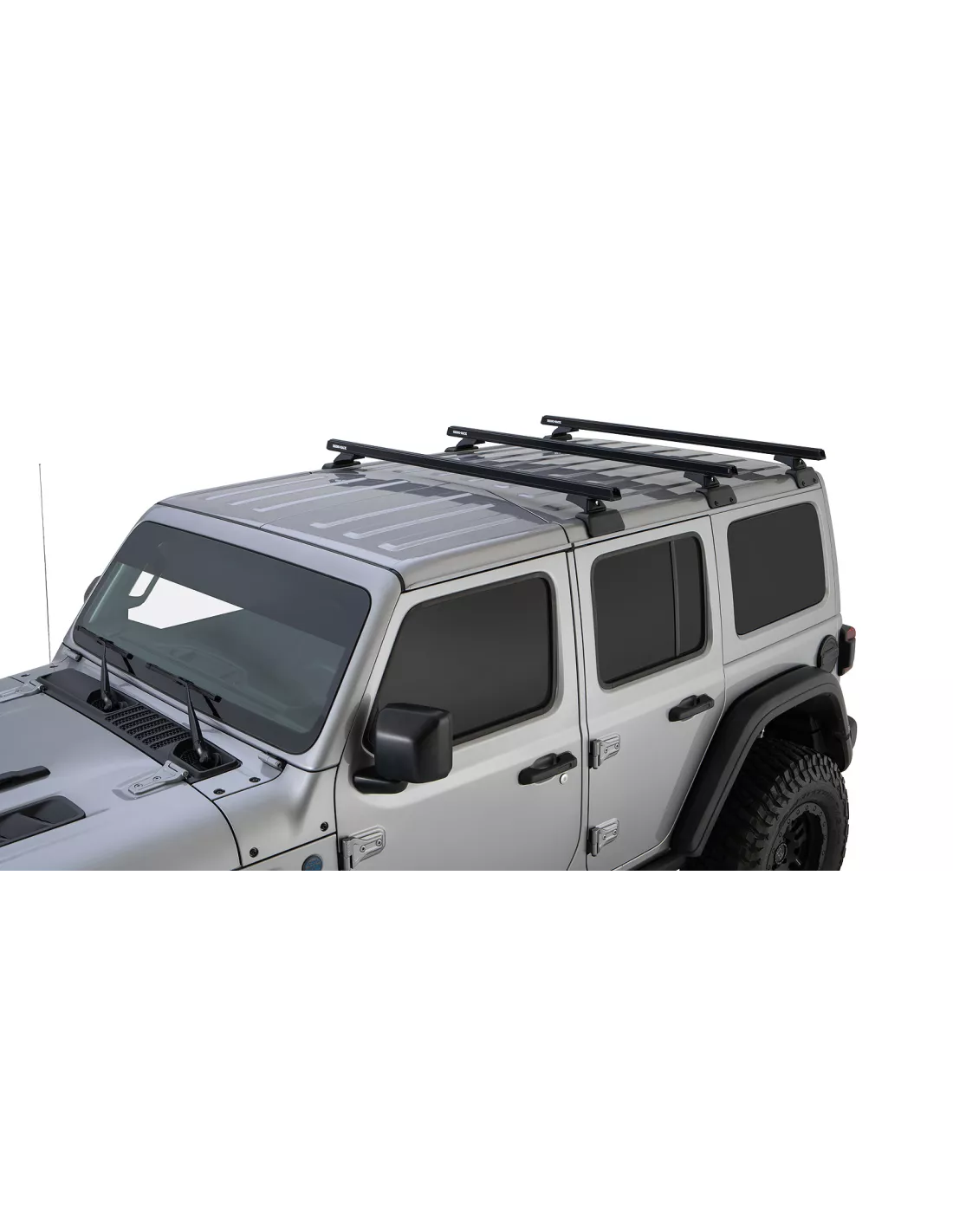 Kit 3 barres de toit noire 1500mm RCL Rhino-Rack Backbone Heavy Duty