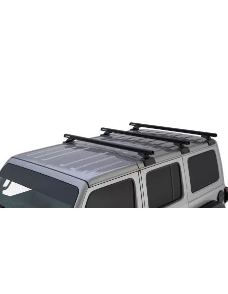 Kit 3 barres de toit noire 1500mm RCL Rhino-Rack Backbone Heavy Duty