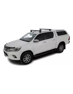 Kit 2 barres de toit noire 1250mm Heavy Duty RCH Trackmount Toyota