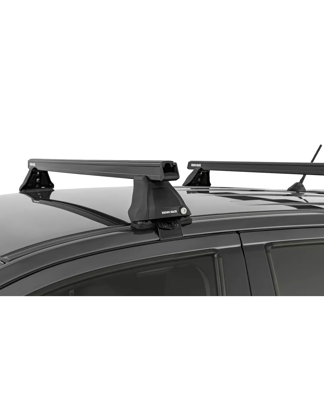 Kit 2 Heavy Duty Black Dakbars 1250mm Serie 2500 RHINO RACK -