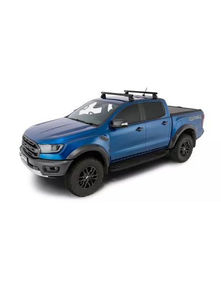 Kit 2 barres de toit Heavy Duty noire 1250mm série 2500 RHINO RACK -