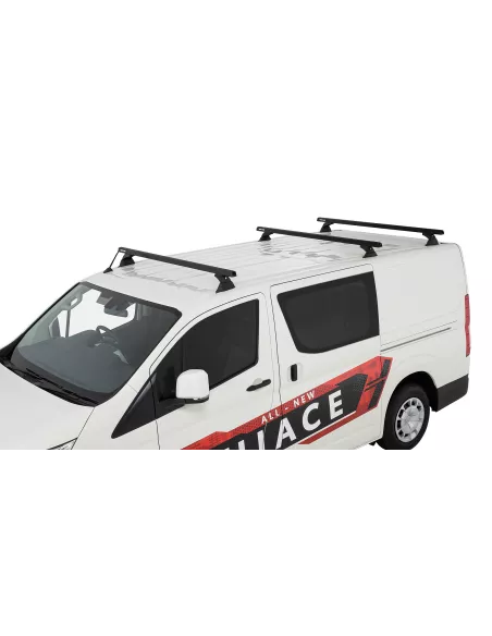 Kit 3 barres de toit noire 1650mm Heavy Duty avec pieds RCH Toyota