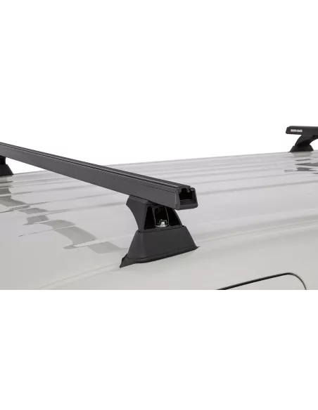Kit 3 barres de toit noire 1650mm Heavy Duty avec pieds RCH Toyota