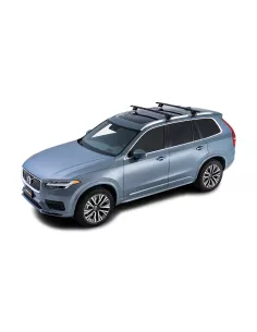 Kit 2 barres de toit noire Vortex 1370mm avec pieds SX Volvo XC90 Gen