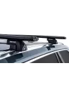 Kit 2 barres de toit noire Vortex 1370mm avec pieds SX Volvo XC90 Gen