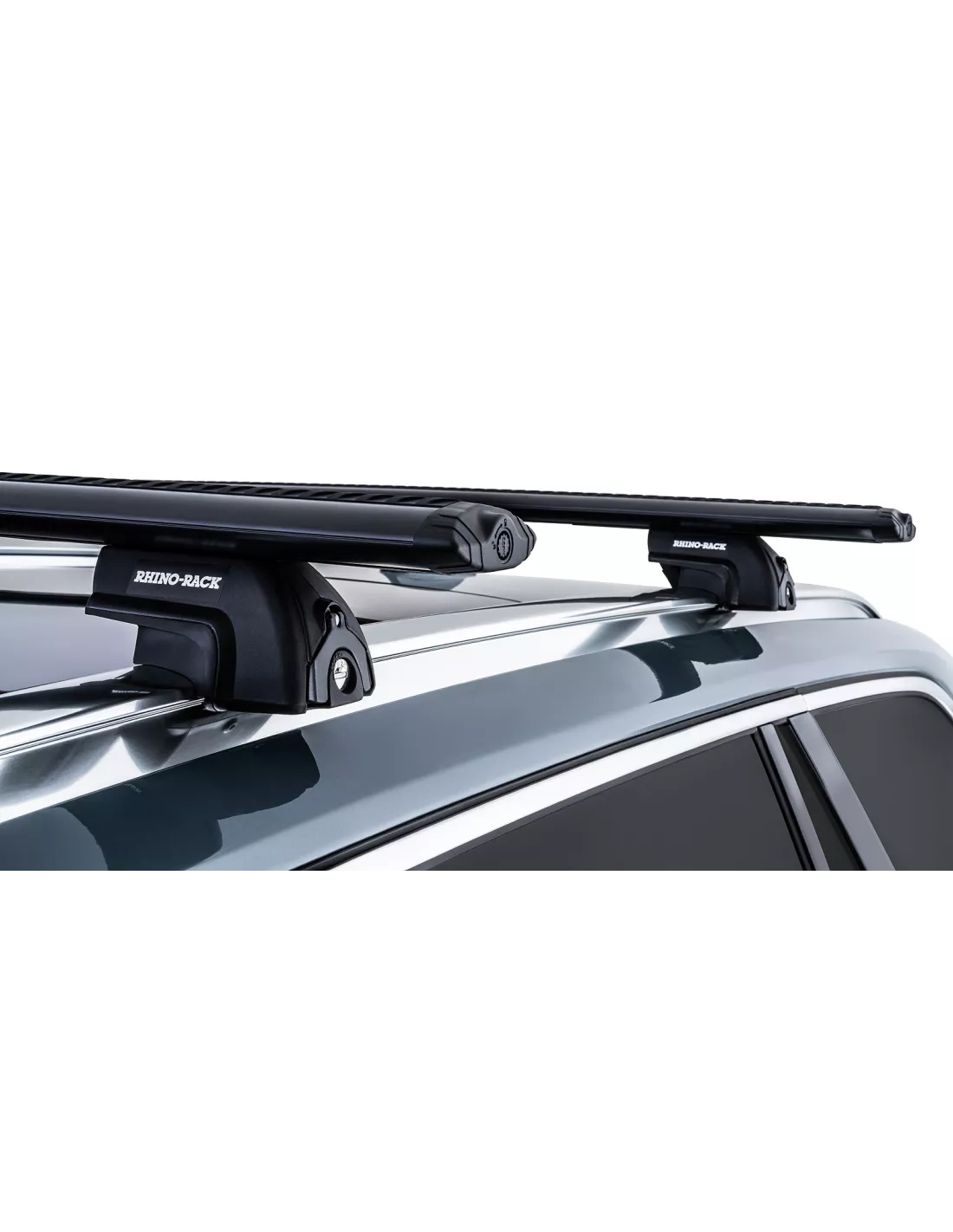 Kit 2 Black Dach Bars Wirbel 1370mm mit SX Volvo XC90 Gen Füße