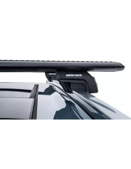 Kit 2 barres de toit noire Vortex 1370mm avec pieds SX Volvo XC90 Gen