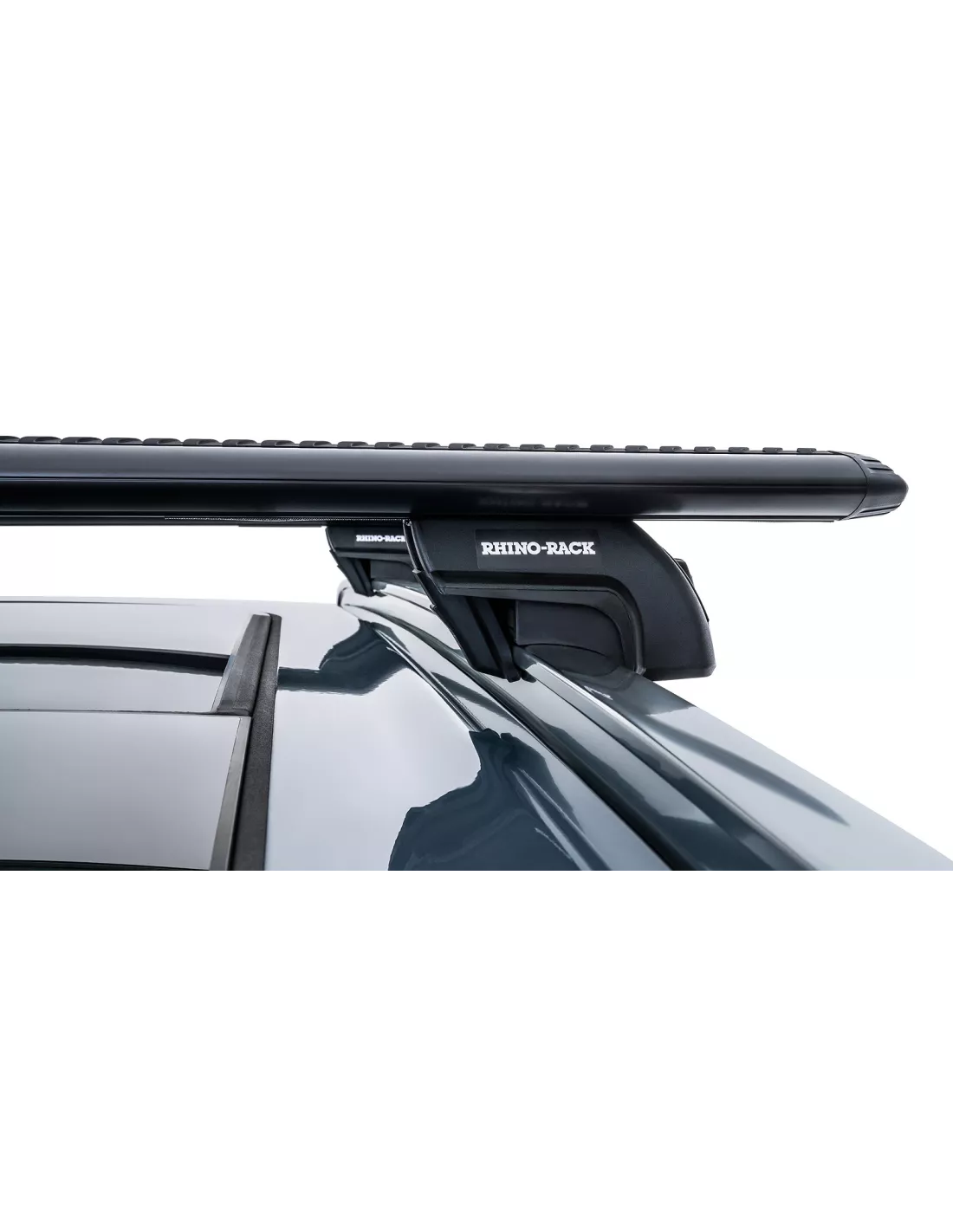 Kit 2 barres de toit noire Vortex 1370mm avec pieds SX Volvo XC90 Gen