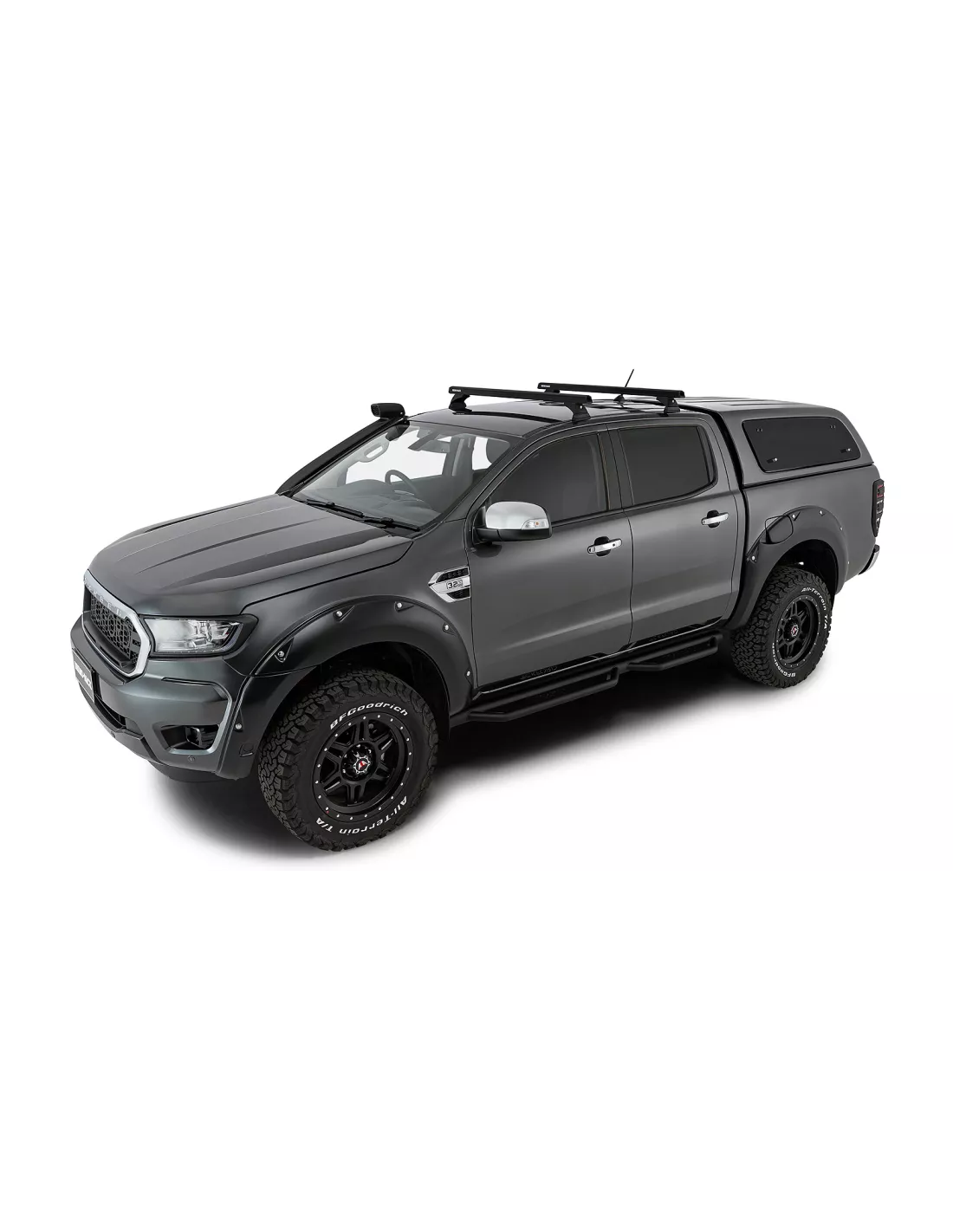 Kit 2 Zwart Dakbars 1250mm Heavy Duty RCH RHINO RACK -