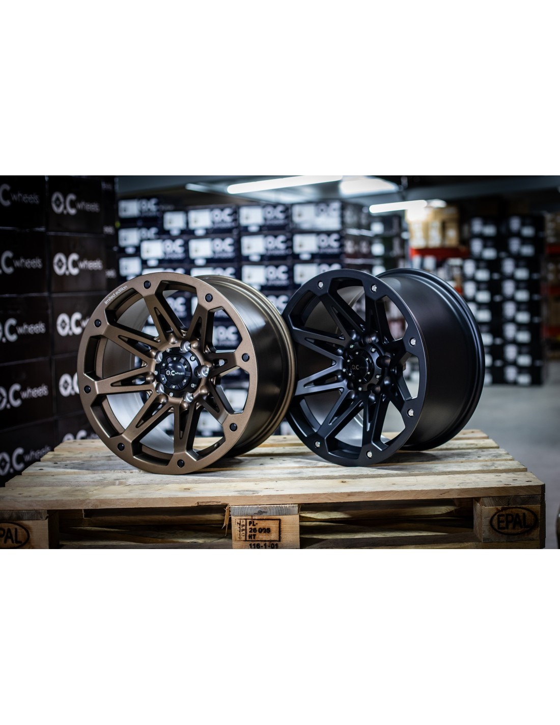OC WHEELS 814 schwarz matt Rand