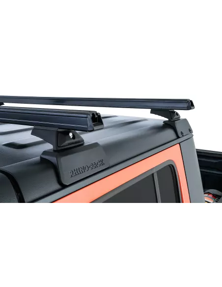 Kit 2 barres de toit noire 1500mm Rhino-Rack Backbone Heavy Duty avec