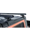 Kit 2 barres de toit noire 1500mm Rhino-Rack Backbone Heavy Duty avec