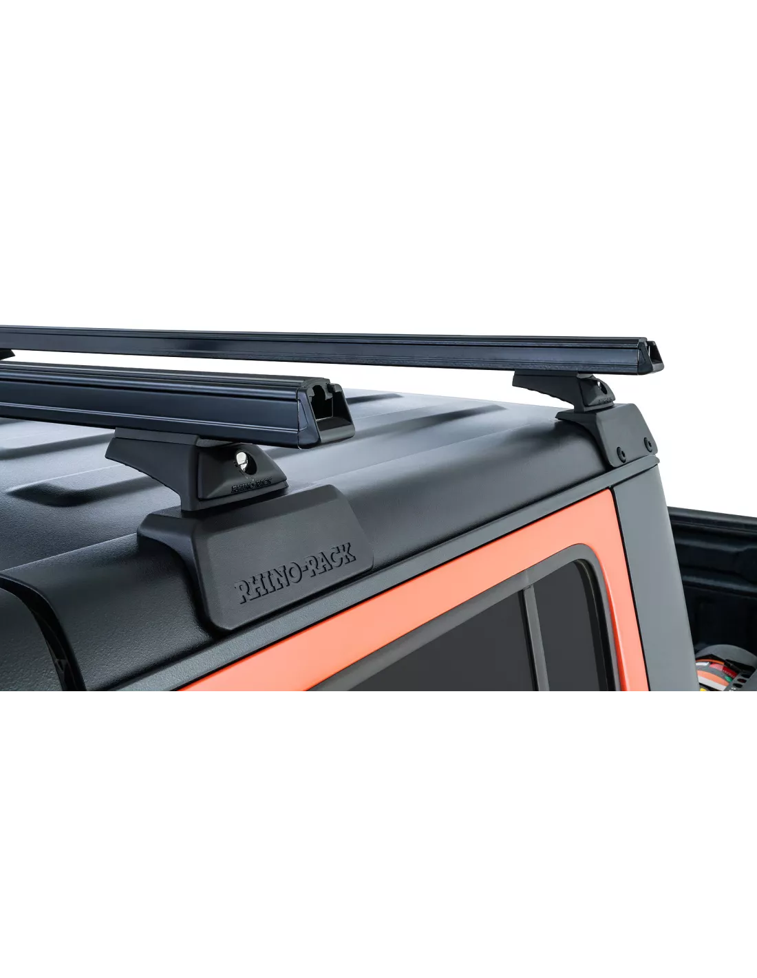 Kit 2 Zwart Dakbars 1500mm Rhino-Rack-ruggengraat zware belasting met