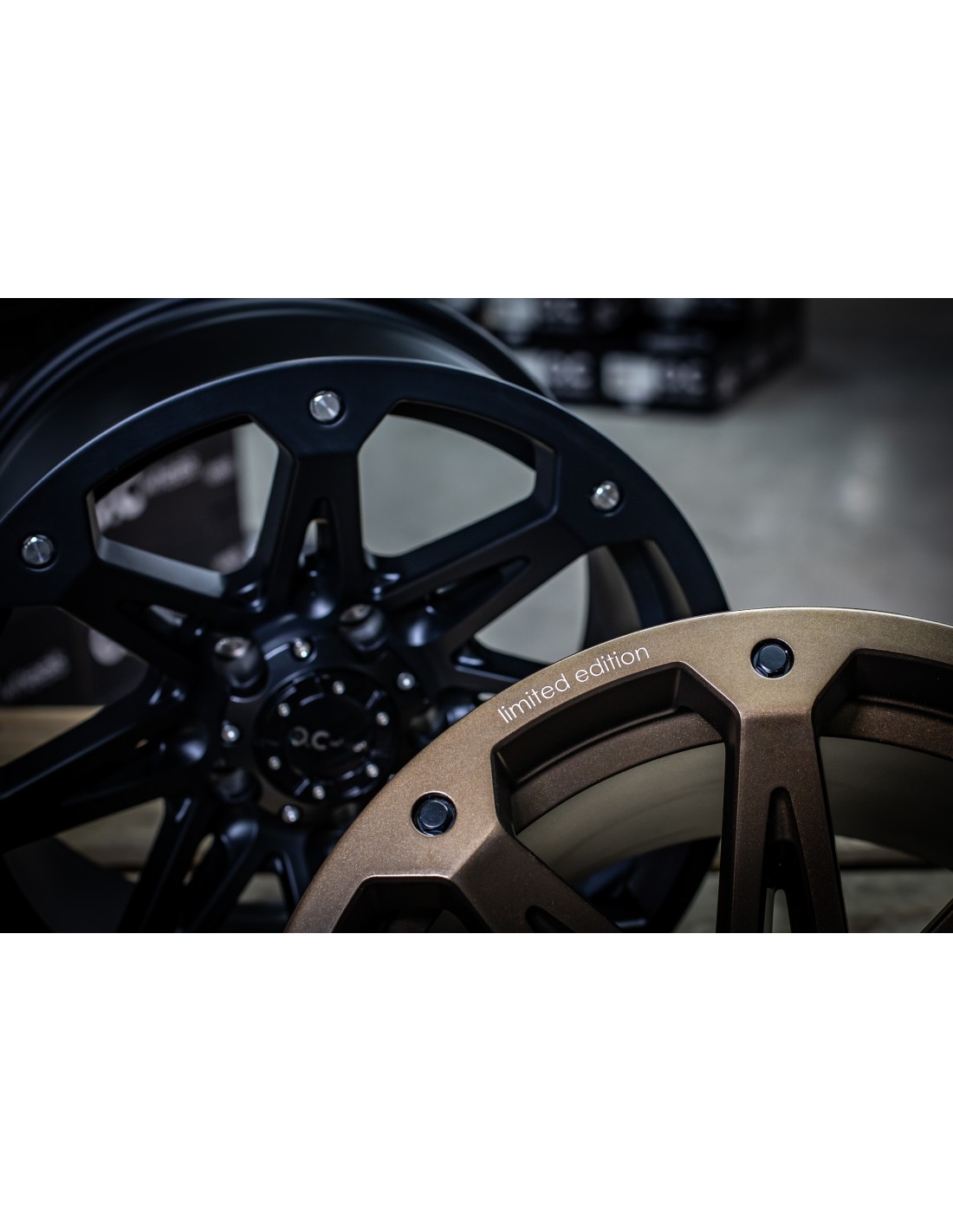 OC WHEELS 814 schwarz matt Rand