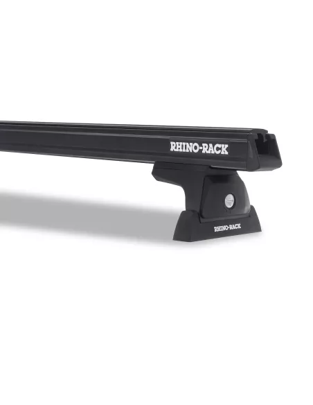 Kit 4 barres de toit noire 1650mm Heavy Duty avec pieds RLT600