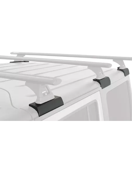 Kit 2 barres de toit noire 1500mm RCL Rhino-Rack Backbone Heavy Duty