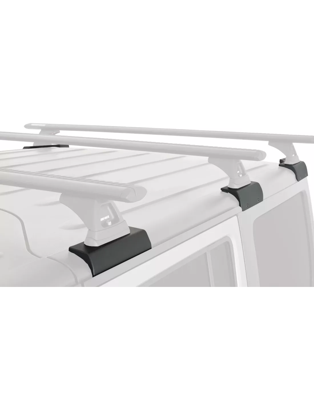 Kit 2 Black Dach Bars 1500mm RCL RHINO-RACK Backbone Heavy Duty