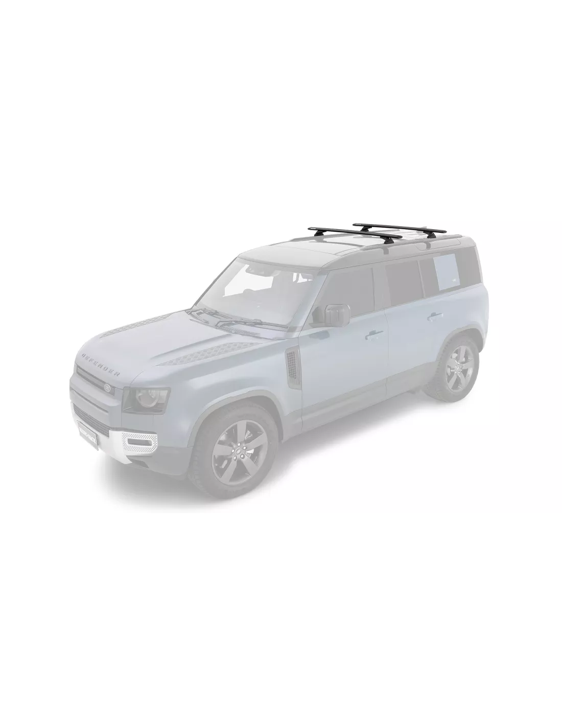 Kit 2 barres de toit noire Vortex 1370mm RCL Land Rover Defender II