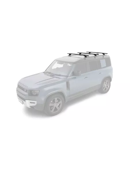 Kit 3 barres de toit noire Vortex 1370mm RCL Land Rover Defender II