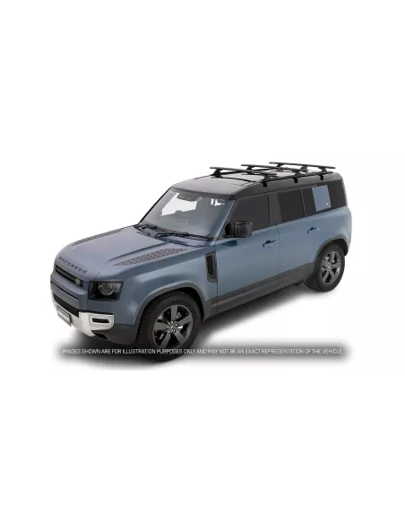 Kit 3 barres de toit noire Vortex 1370mm RCL Land Rover Defender II