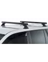 Kit 2 barres de toit noire Heavy Duty 1500mm avec pieds RCH Hyundai
