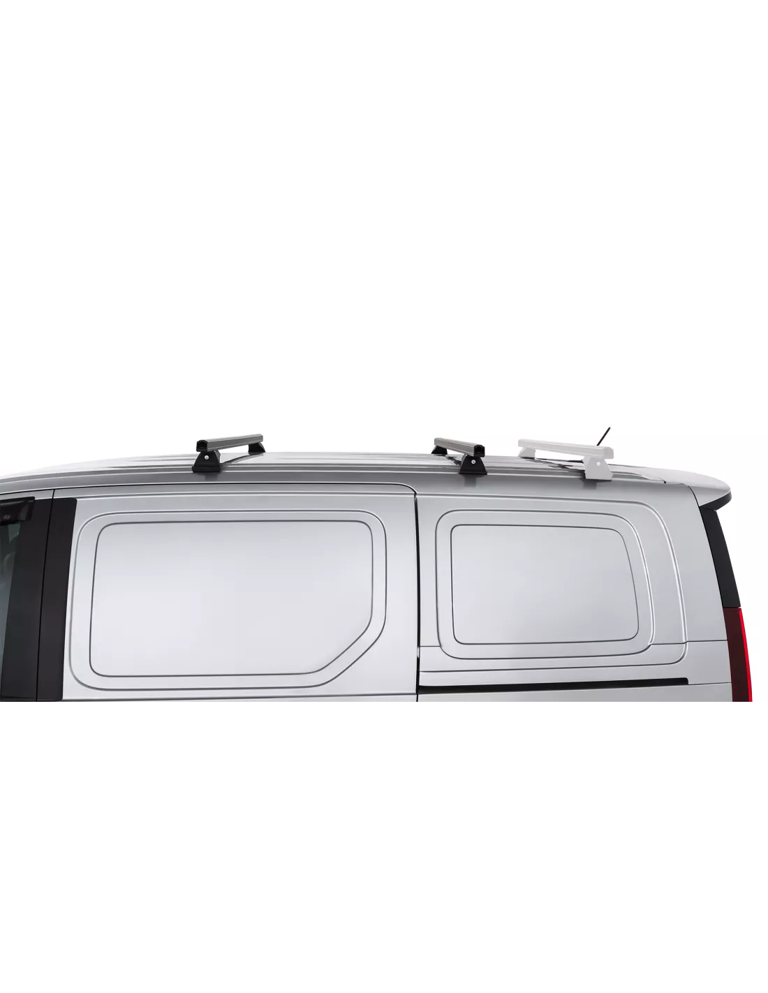 Kit 2 barres de toit noire Heavy Duty 1500mm avec pieds RCH Hyundai