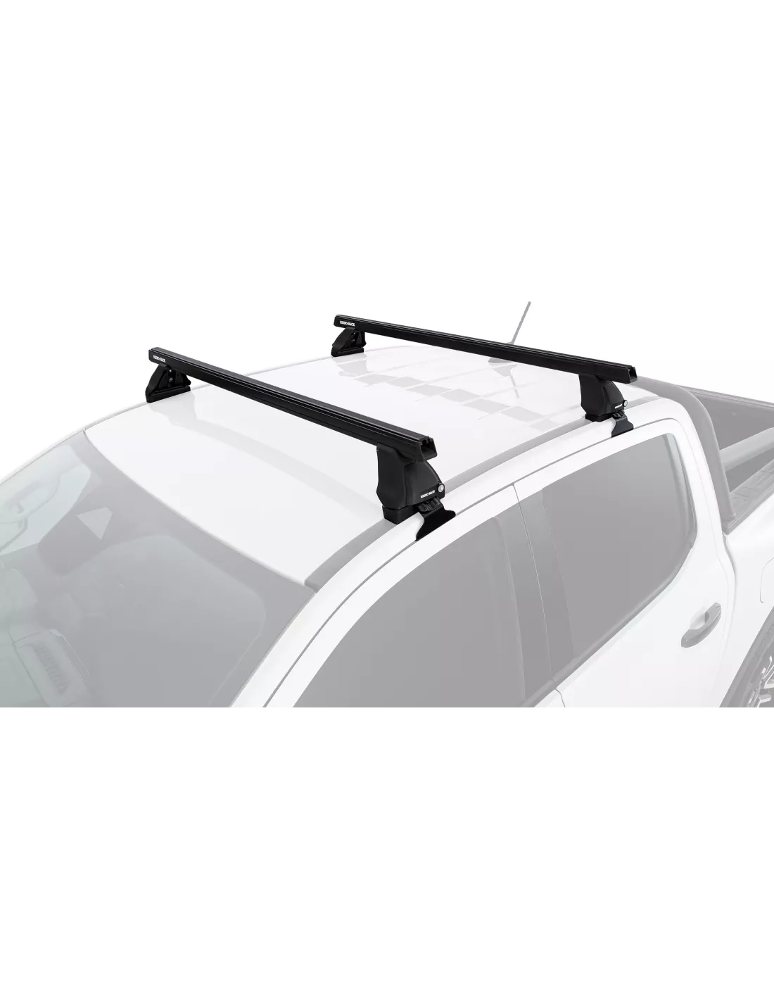 Kit 2 barres de toit Heavy Duty noire 1250mm série 2500 Ford Ranger