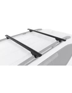 Kit 2 barres de toit noire Vortex 1370mm avec pieds RX RHINO RACK -