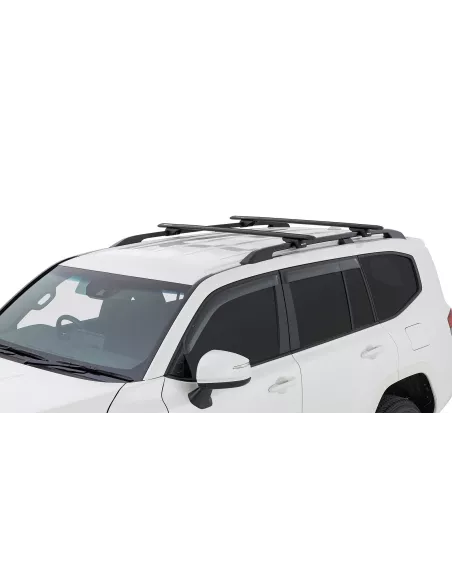 Kit 2 barres de toit noire Vortex 1370mm avec pieds RX RHINO RACK -