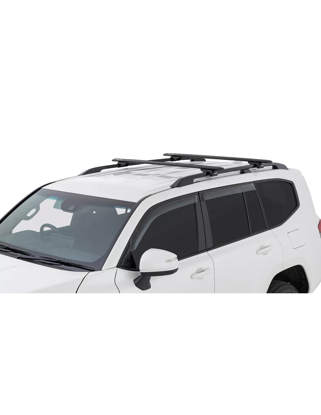 Kit 2 barres de toit noire Vortex 1370mm avec pieds RX RHINO RACK -