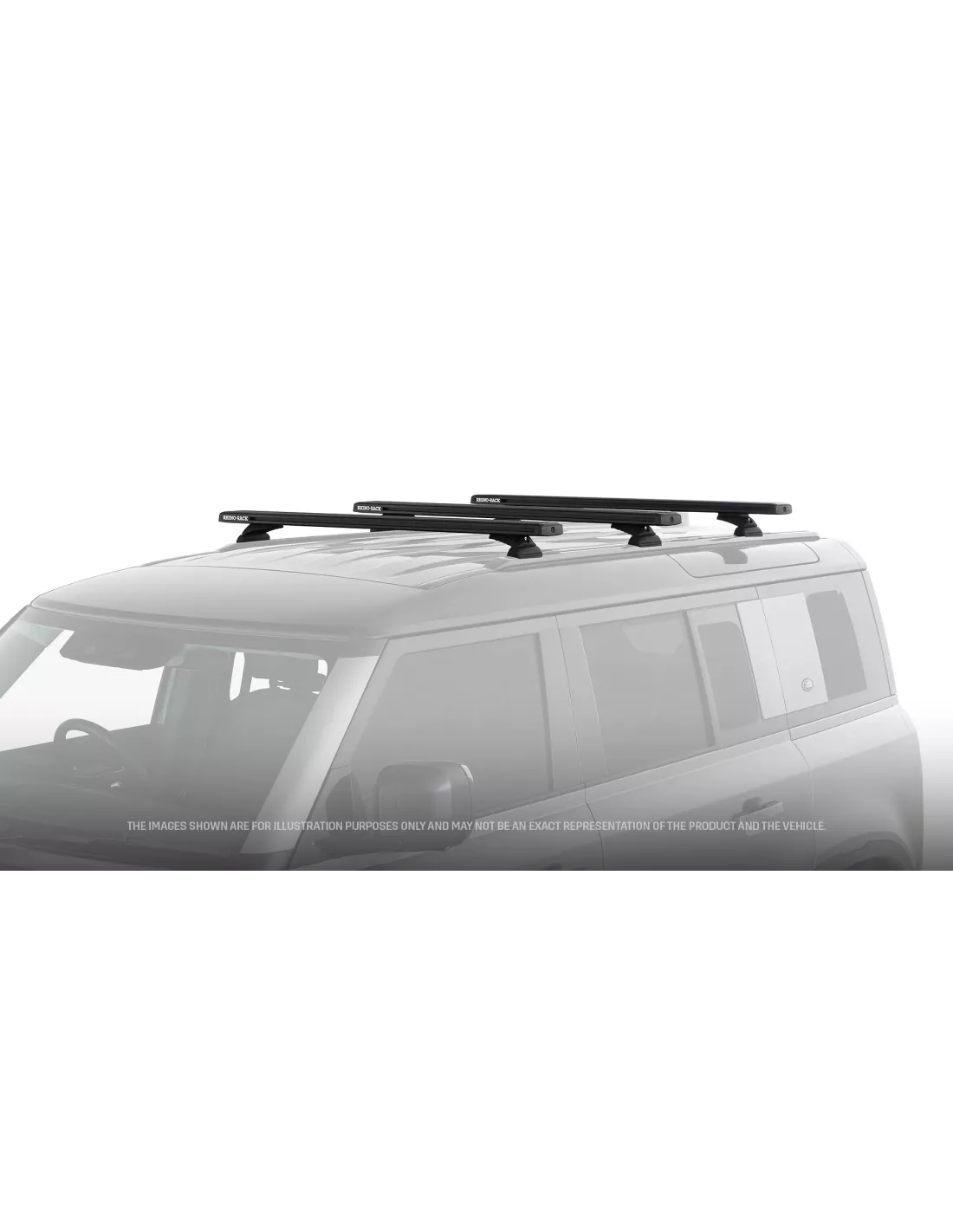 Kit 3 barres de toit 1260 mm système Reconn-Deck Land Rover Defender