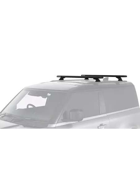 Kit 2 barres de toit noire 1260mm système Reconn-Deck avec pieds