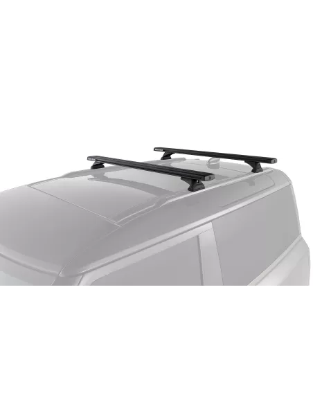 Kit 2 barres de toit noire 1260mm système Reconn-Deck avec pieds