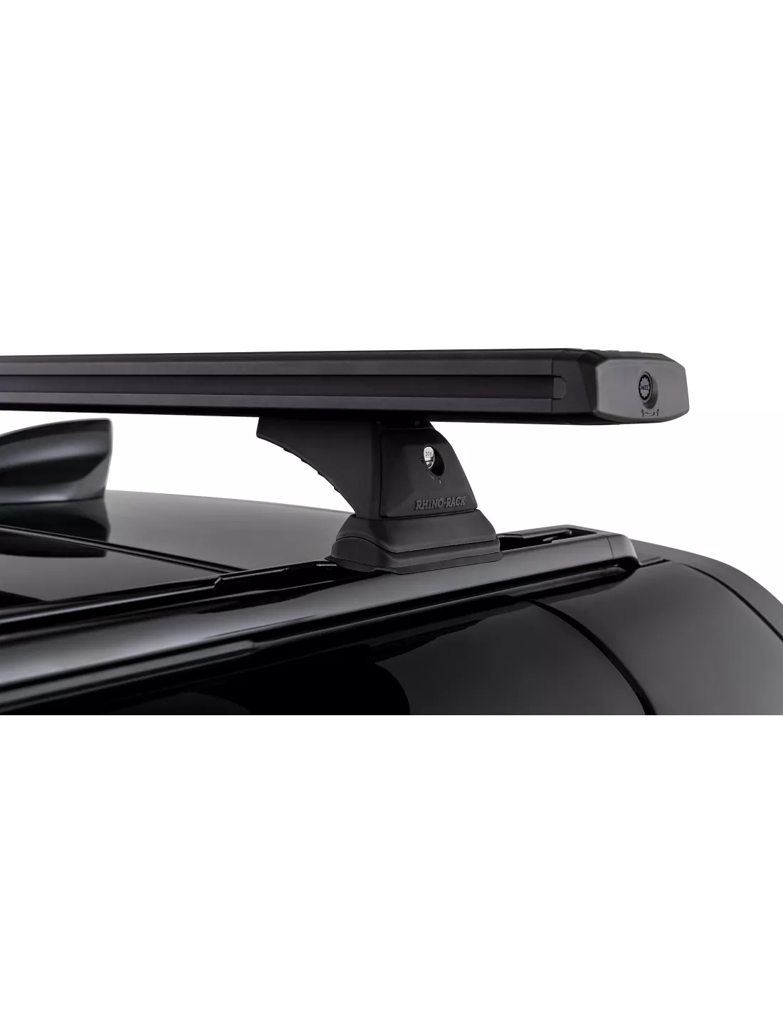 Kit 2 barres de toit noire 1260mm système Reconn-Deck avec pieds