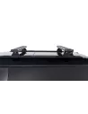 Kit 2 Zwart Dakbars 1260mm herkenningssysteem Deck met voeten