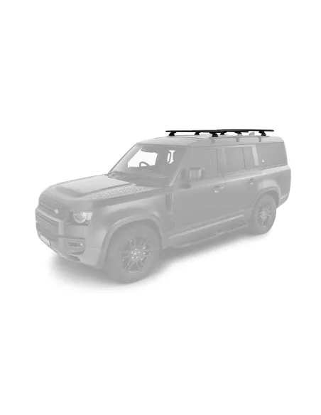 Kit 3 barres de toit noire 1370mm Vortex avec pieds RX Land Rover