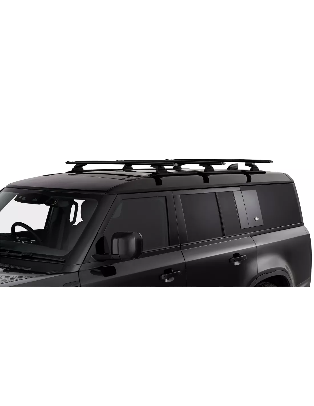 Kit 3 barres de toit noire 1370mm Vortex avec pieds RX Land Rover