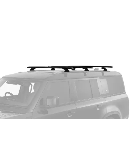 Kit 3 barres de toit noire 1370mm Vortex avec pieds RX Land Rover