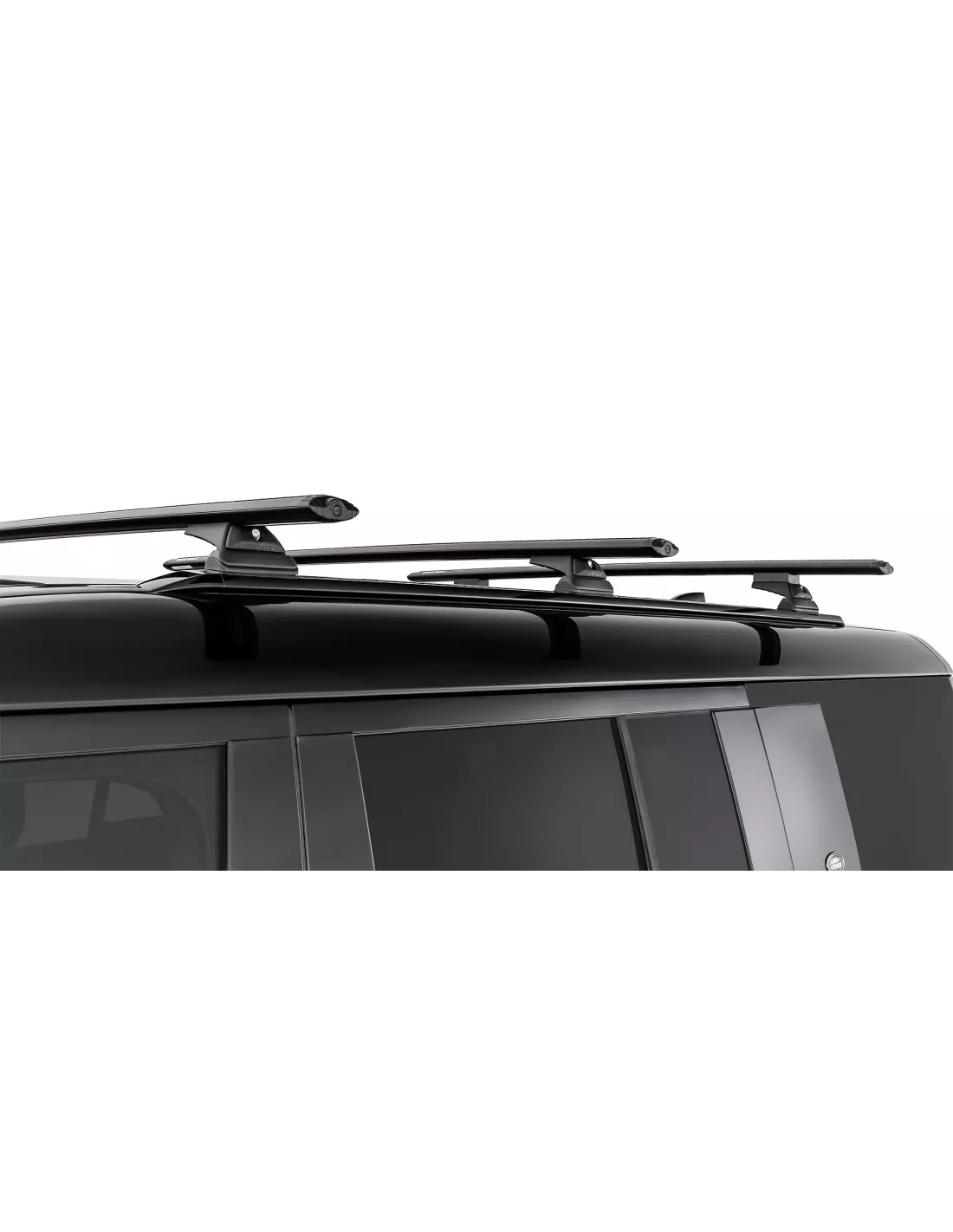 Kit 3 Zwart Dakbars 1370mm Vortex met voeten Rx Land Rover