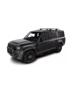 Kit 2 barres de toit noire Vortex 1370 mm avec pieds RCL Land Rover