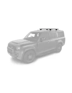 Kit 2 barres de toit noire Vortex 1370 mm avec pieds RCL Land Rover 2