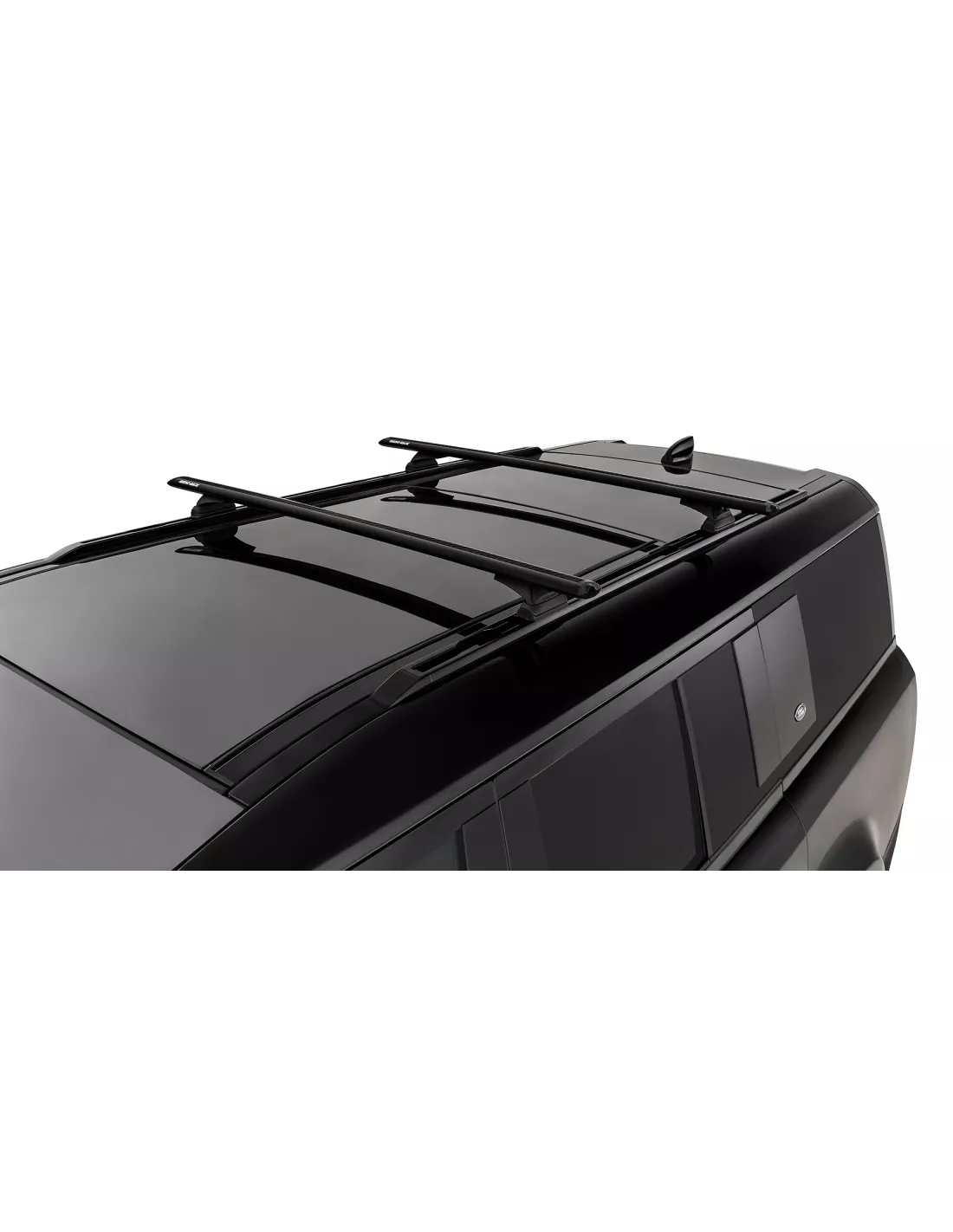 Kit 2 Black Dach Bars Wirbel 1370 mm mit RCL Land Rover Füße