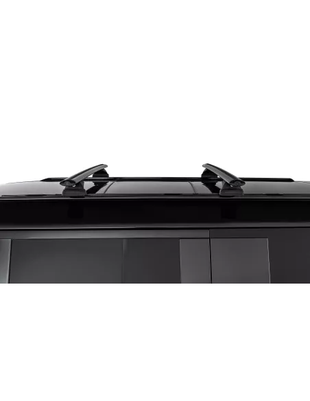 Kit 2 barres de toit noire Vortex 1370 mm avec pieds RCL Land Rover