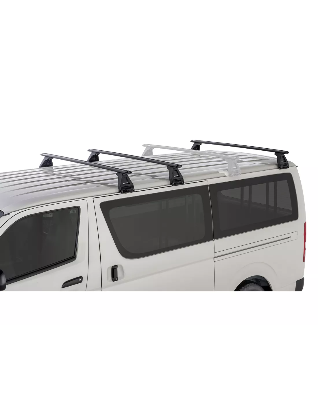 Kit 3 Rhino Dachbarren Rack Sportz 1500mm Toyota Hiace 1989-2005