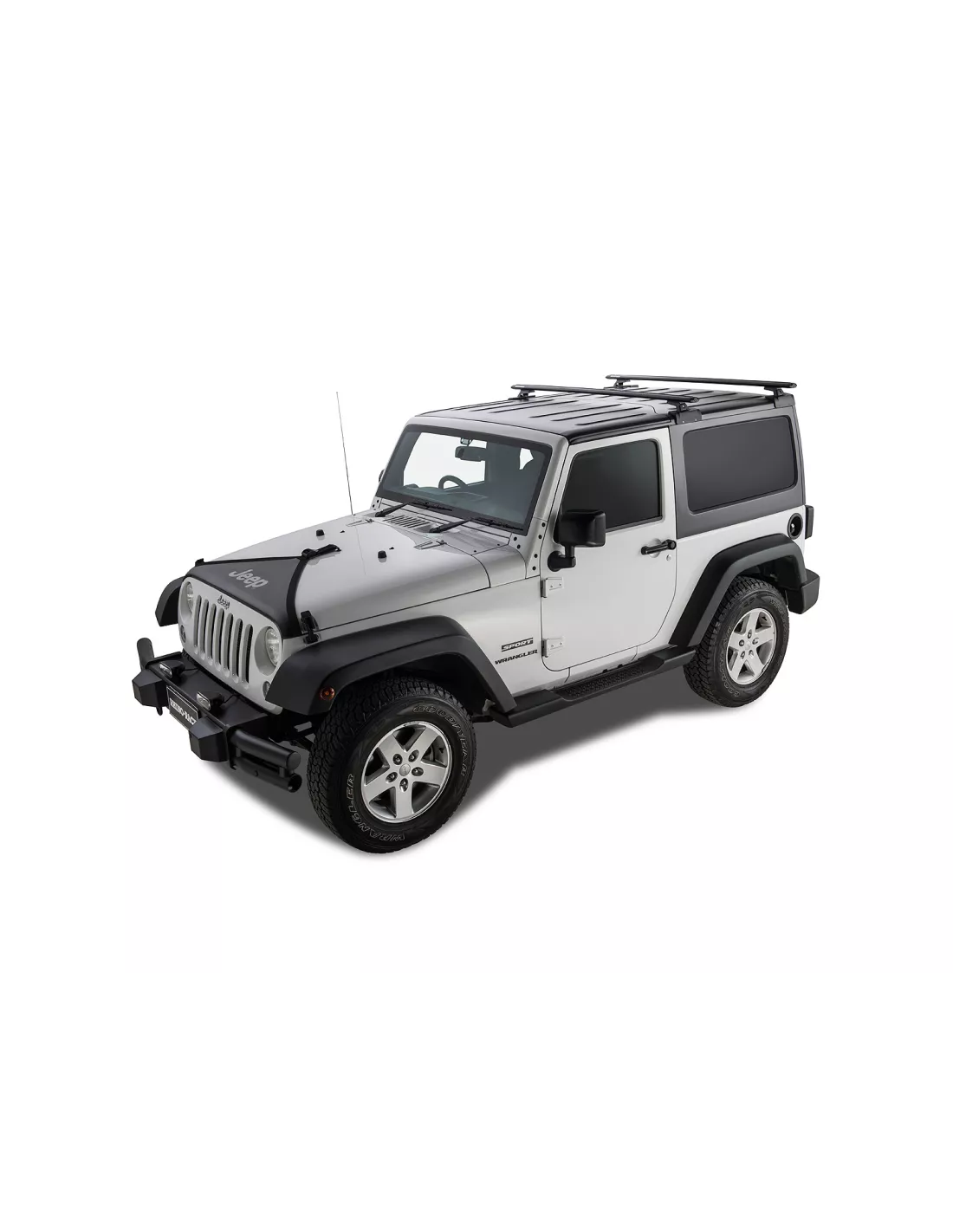 Kit 2 Rhino Dachbars Rack Sportz 1500mm Jeep Wrangler JK 2P