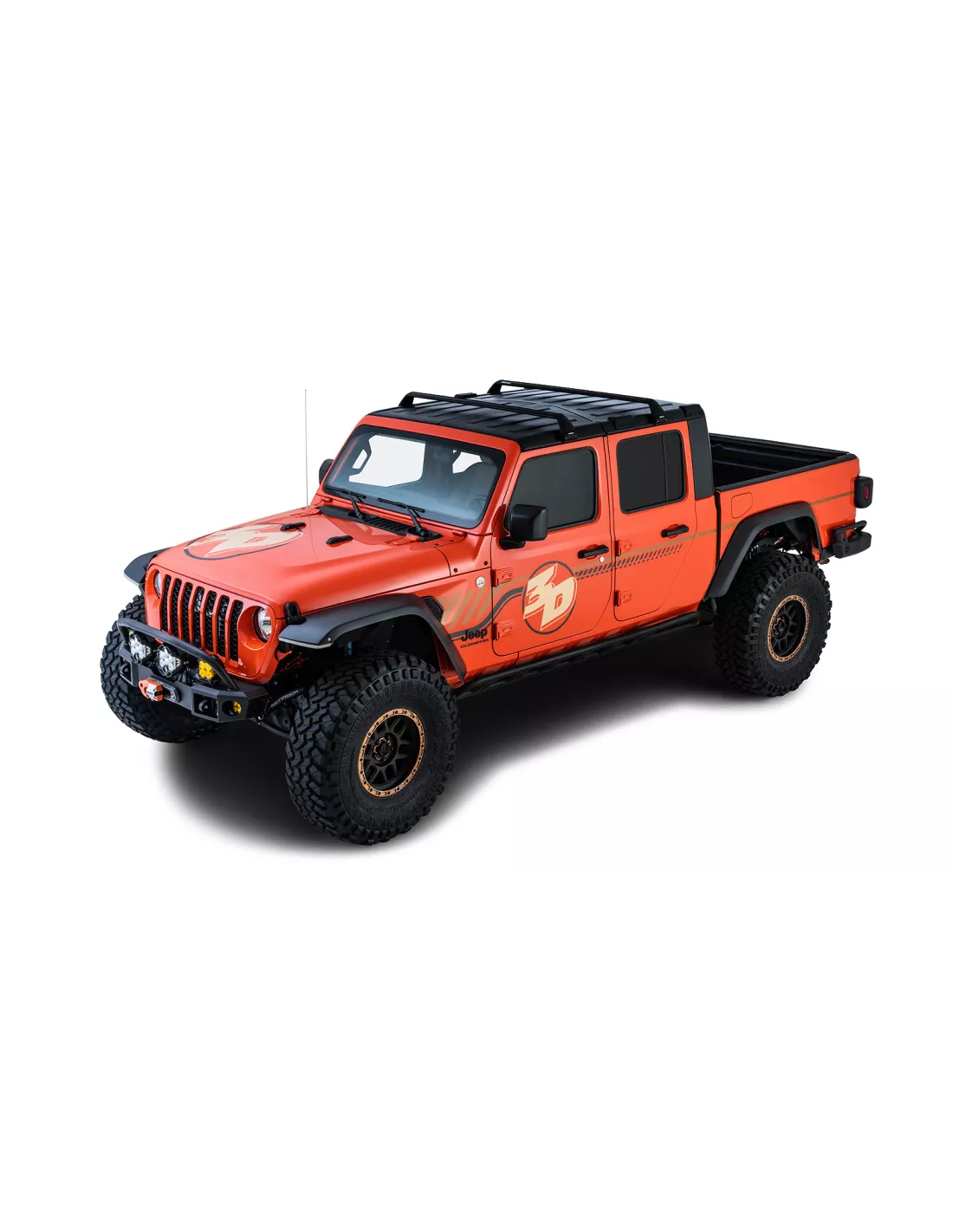 Kit Twee Dakbars Vortex SG Rhino Rack voor Jeep Wrangler JK JL