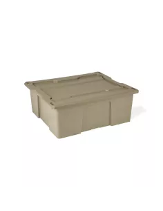 DECED Trays mit Clipdeckel in beige Farbe - 1 Satz von 3