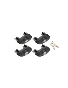 Kit 4 embouts verrouillables à clé pour barres Vortex RHINO RACK -