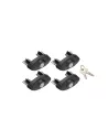 Kit 4 embouts verrouillables à clé pour barres Vortex RHINO RACK -