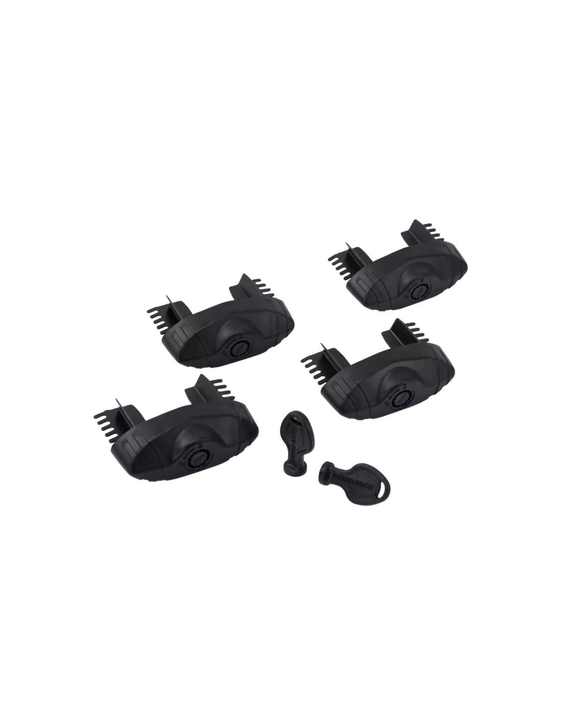 Kit de 4 embouts verrouillable de barre de toit Vortex Secure Core